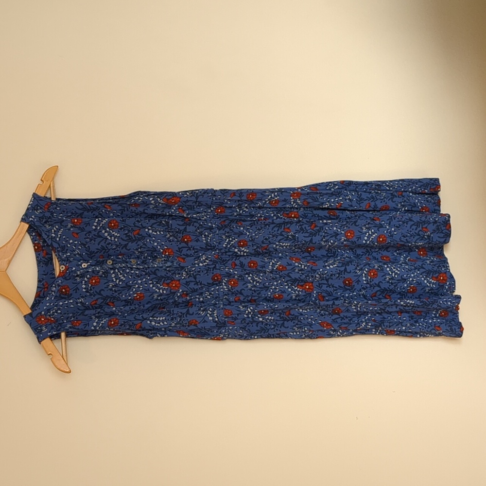 Ann Taylor LOFT blue sleeveless dress size M